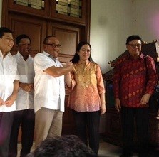 Usai Bertemu Mega, Ical: Koalisi Sudah Ada Kecocokan