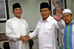 Suasana Pengajian di Deklarasi Dukungan PPP ke Prabowo