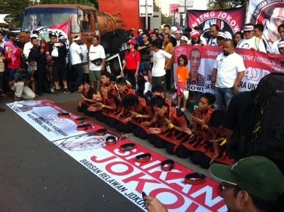 Pendukung Jokowi Asal Aceh Kenalkan Tari Saman Gayo di CFD
