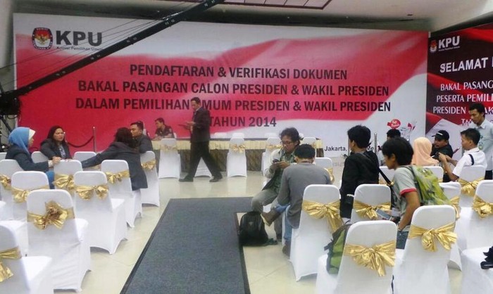 Hari Pertama Pendaftaran Capres, KPU Masih Sepi