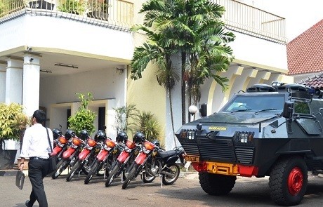 Sambut Kedatangan Capres-Cawapres, Keamanan KPU Diperketat