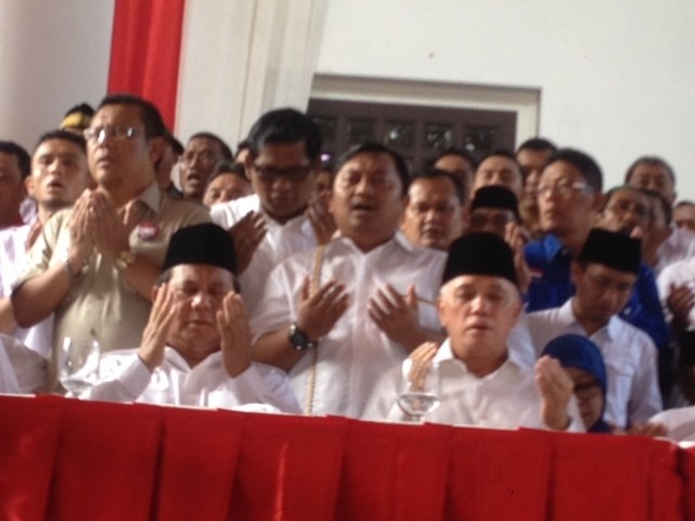 Deklarasi Prabowo-Hatta Diwarnai dengan Lantunan Shalawat