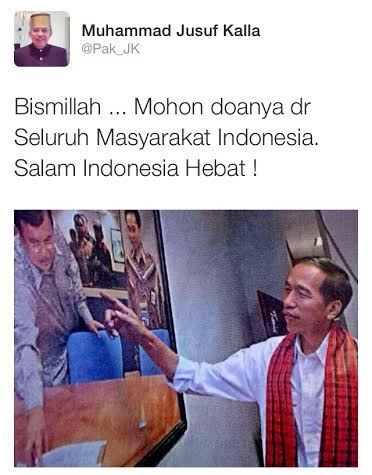 Jadi Cawapres Jokowi, JK Minta Restu Rakyat Indonesia