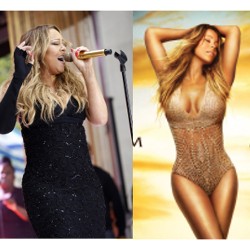 Duh! Mariah Carey Terbukti Edit Lekuk Tubuh di Cover Album Baru
