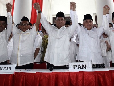 Koalisi Merah Putih Teken Dukungan ke Prabowo-Hatta