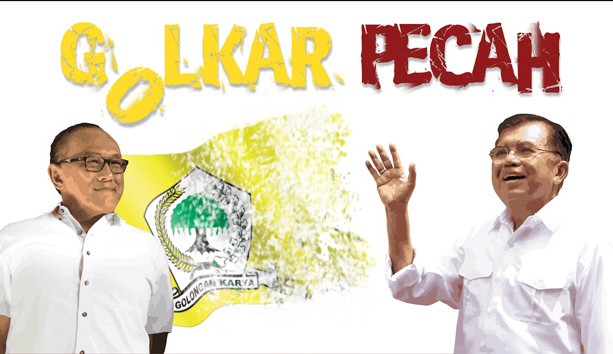 Antara Ical dan JK, Partai Golkar pun Pecah