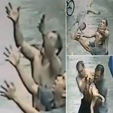 2 Pria China Berhasil Tangkap Bayi yang Jatuh dari Apartemen