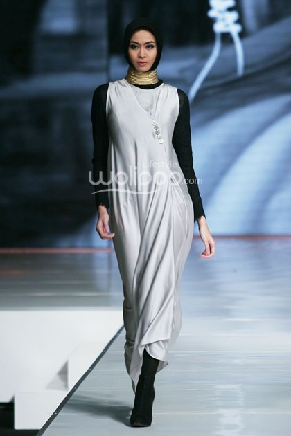 Kursien Karzai Story of Kayan Moslem Wear My Faith and I by APPMI. Jakarta Fashion & Food Festival 2014 at Grand Ballroom Harris Hotel. Kelapa Gading. Jakarta. [Foto: Mohammad Abduh/Wolipop]