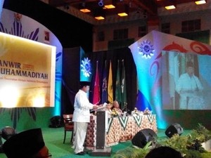 Di Tanwir Muhammadiyah, Prabowo Sindir Soal Mobil Rakitan