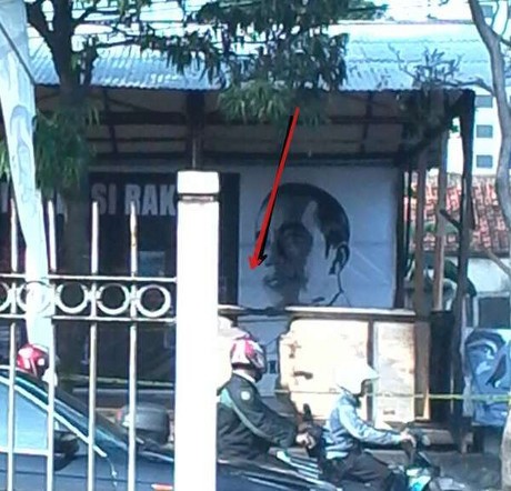 Posko Pendukung Jokowi-JK di Setiabudi Terbakar