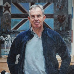 Tony Blair Tampil Santai dalam Lukisan Potret