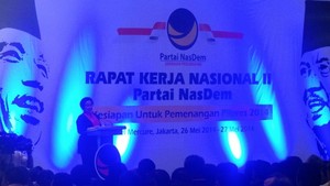 Orasi Megawati di Rakernas NasDem, dari Masa Lalu hingga Capres Kerempeng