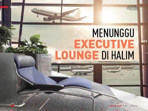 Menunggu Executive Lounge di Halim