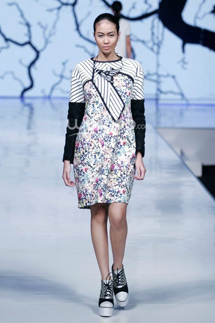 Sofie Urban Morphology. Jakarta Fashion & Food Festival 2014 at Grand Ballroom Harris Hotel. Kelapa Gading. Jakarta. [Foto: Mohammad Abduh/Wolipop]