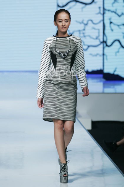 Sofie Urban Morphology. Jakarta Fashion & Food Festival 2014 at Grand Ballroom Harris Hotel. Kelapa Gading. Jakarta. [Foto: Mohammad Abduh/Wolipop]