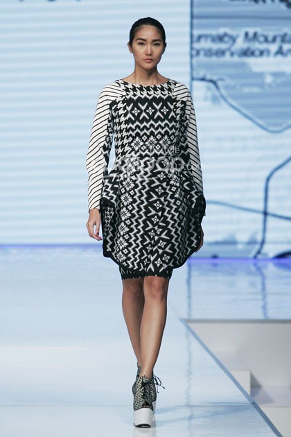 Sofie Urban Morphology. Jakarta Fashion & Food Festival 2014 at Grand Ballroom Harris Hotel. Kelapa Gading. Jakarta. [Foto: Mohammad Abduh/Wolipop]