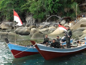 Berbagai Aksi TNI di Tj Datok Terkait Pembangunan Mercusuar Malaysia