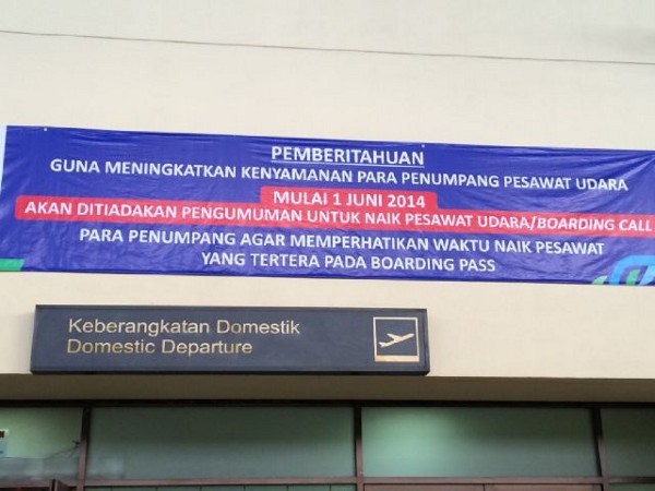 Bandara Juanda Mulai 1 Juni 2014 Tiadakan Boarding Call