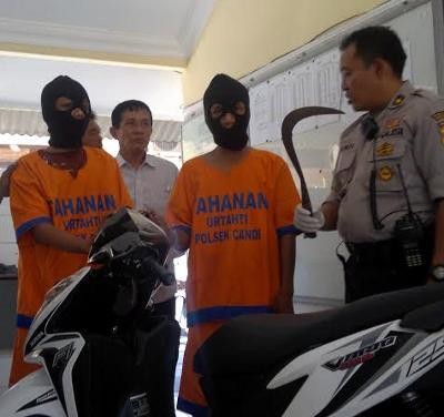 Bandit Perampas Motor di Sidoarjo Dibekuk