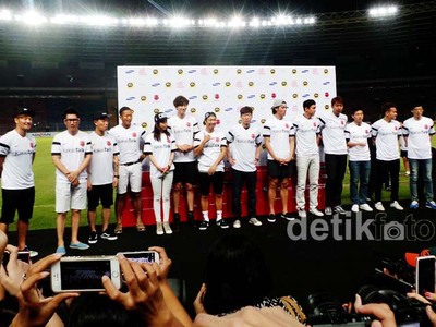 Yuk, Intip Suasana Jumpa Pers Running Man di Jakarta!