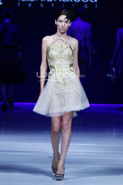 Albert Yanuar Supreme Style. Jakarta Fashion & Food Festival 2014 at Grand Ballroom Harris Hotel. Kelapa Gading. Jakarta. [Foto: Mohammad Abduh/Wolipop]