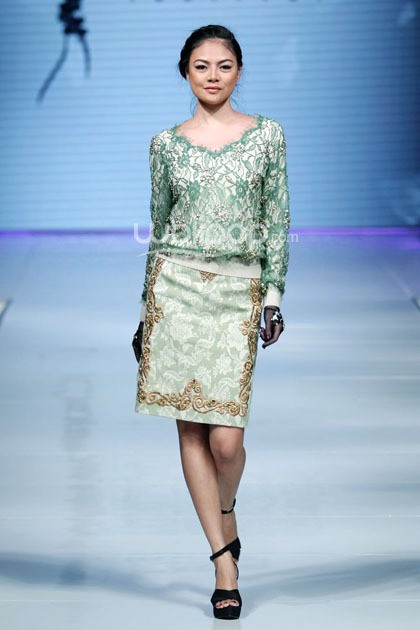 Andreas Odang Supreme Style. Jakarta Fashion & Food Festival 2014 at Grand Ballroom Harris Hotel. Kelapa Gading. Jakarta. [Foto: Mohammad Abduh/Wolipop]