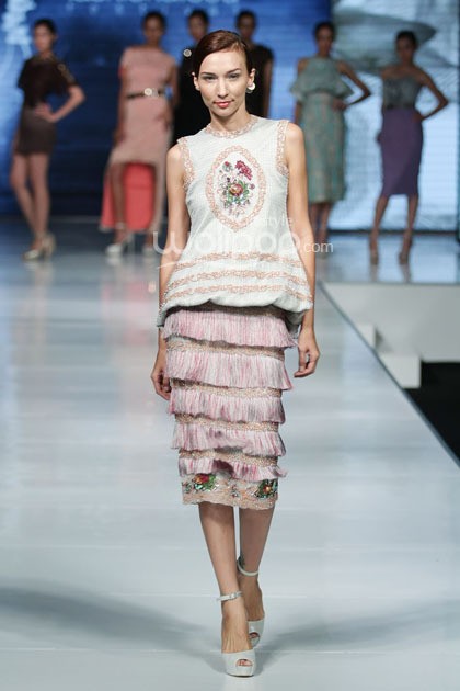 Resnha Adiatmadiraksa Supreme Style. Jakarta Fashion & Food Festival 2014 at Grand Ballroom Harris Hotel. Kelapa Gading. Jakarta. [Foto: Mohammad Abduh/Wolipop]