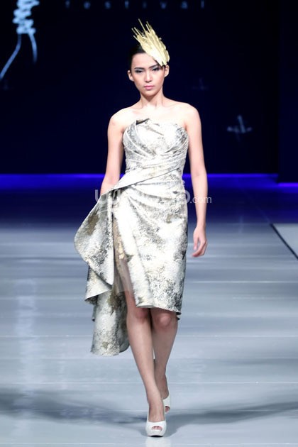 Albert Yanuar Supreme Style. Jakarta Fashion & Food Festival 2014 at Grand Ballroom Harris Hotel. Kelapa Gading. Jakarta. [Foto: Mohammad Abduh/Wolipop]