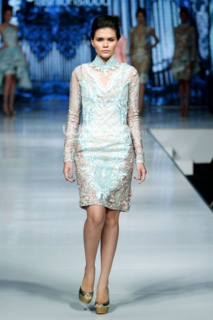 Imelda Kartini Supreme Style. Jakarta Fashion & Food Festival 2014 at Grand Ballroom Harris Hotel. Kelapa Gading. Jakarta. [Foto: Mohammad Abduh/Wolipop]