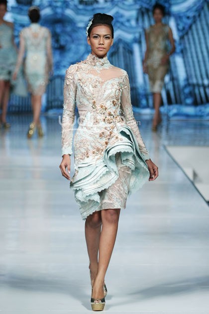 Imelda Kartini Supreme Style. Jakarta Fashion & Food Festival 2014 at Grand Ballroom Harris Hotel. Kelapa Gading. Jakarta. [Foto: Mohammad Abduh/Wolipop]