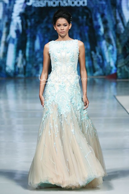 Imelda Kartini Supreme Style. Jakarta Fashion & Food Festival 2014 at Grand Ballroom Harris Hotel. Kelapa Gading. Jakarta. [Foto: Mohammad Abduh/Wolipop]