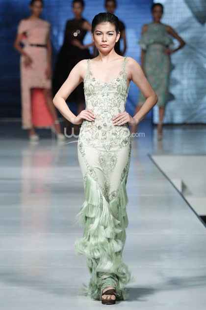 Resnha Adiatmadiraksa Supreme Style. Jakarta Fashion & Food Festival 2014 at Grand Ballroom Harris Hotel. Kelapa Gading. Jakarta. [Foto: Mohammad Abduh/Wolipop]