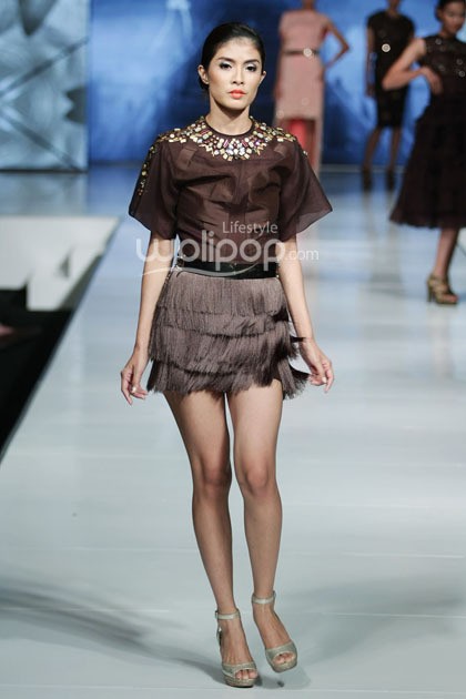 Resnha Adiatmadiraksa Supreme Style. Jakarta Fashion & Food Festival 2014 at Grand Ballroom Harris Hotel. Kelapa Gading. Jakarta. [Foto: Mohammad Abduh/Wolipop]