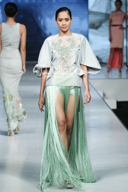 Resnha Adiatmadiraksa Supreme Style. Jakarta Fashion & Food Festival 2014 at Grand Ballroom Harris Hotel. Kelapa Gading. Jakarta. [Foto: Mohammad Abduh/Wolipop]