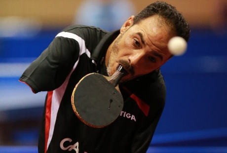 Ibrahim Hamadto, Jawara Tenis Meja yang Tak Berlengan