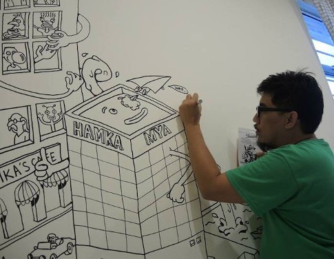 Sayang Anak, Ayah Ini Bikin Wallpaper Imajinatif di Kamar