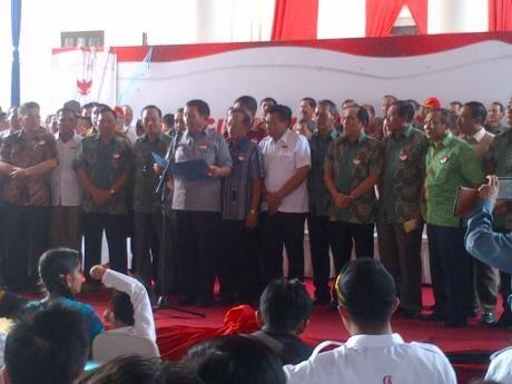 Relawan Purnawirawan Puncak Tidar Deklarasi Dukung Prabowo-Hatta