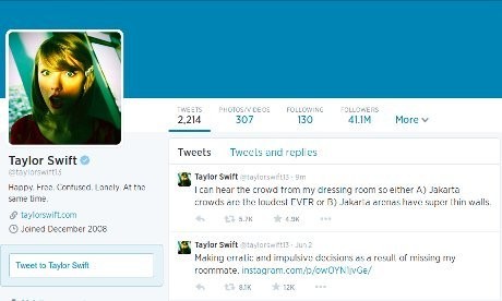 Sebelum Tampil, Taylor Swift Sempat Ngetweet Soal Hebohnya Penonton di Jakarta