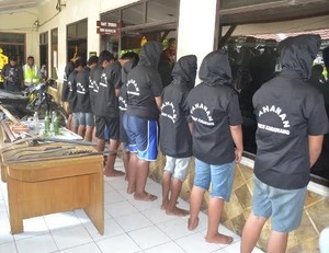 Bunuh Dua Penjual Bakso, 11 Anggota Geng Motor M2R Diciduk Polisi