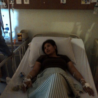 Saat Dibawa ke RSCM Tangan Novi Amelia Lebam dan Bengkak