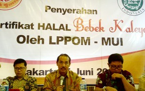 Bebek Kaleyo Kini Sudah Bersertifikat Halal MUI