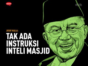 Jusuf Kalla: Tak Ada Instruksi Inteli Masjid