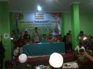 Kunjungi NU Bogor, Jokowi Disambut dan Dilepas Salawat