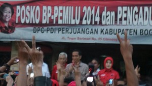 Jokowi Sasar Cibinong, Kunjungi DPC PDIP