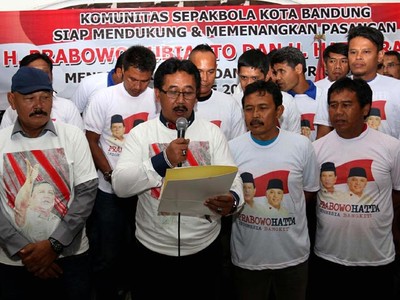 Mantan Pemain Persib Dukung Prabowo-Hatta