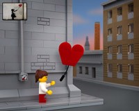 Grafitti Banksy Dijadikan Lego