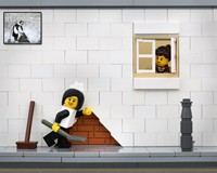 Grafitti Banksy Dijadikan Lego