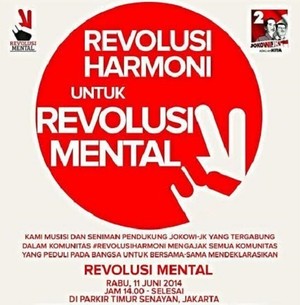 Salam 2 Jari, Ini Artis yang Bakal Meriahkan Konser Revolusi Mental