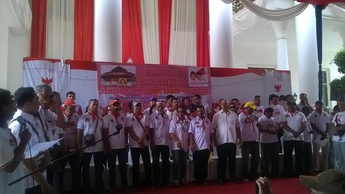 Jong Ambon Deklarasi Dukung Prabowo-Hatta