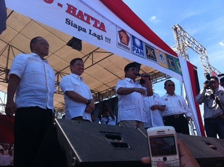 Ketika Ical, Anis, Akbar, dan Priyo Kampanye Promosikan Prabowo